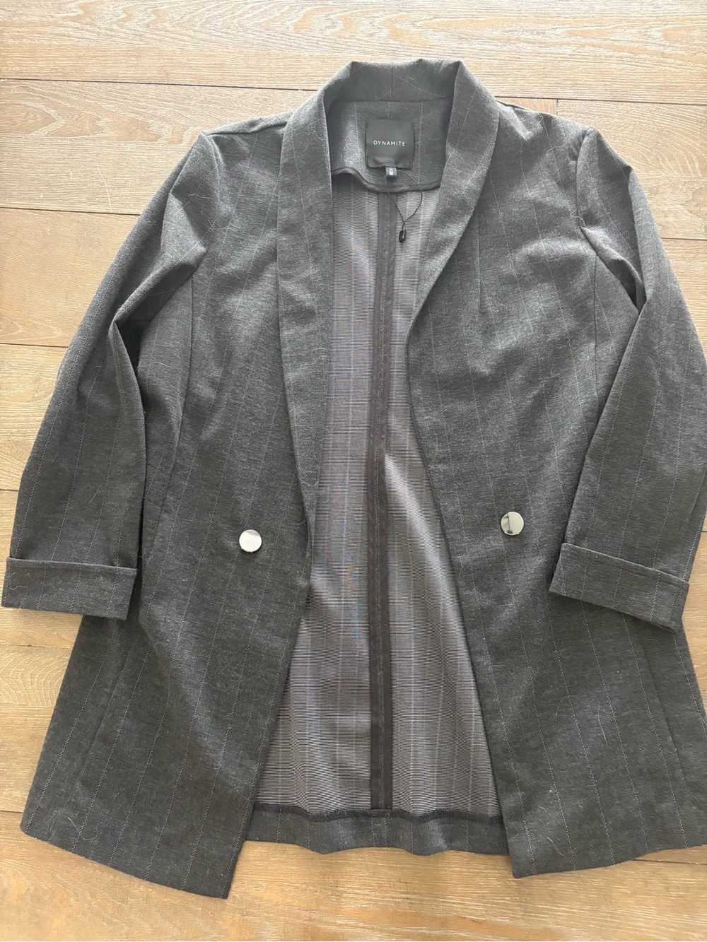 Dynamite Charcoal Gray Blazer - Picture 2 of 3